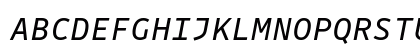 Drive Mono Italic Uppercase Preview