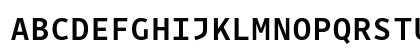 Drive Mono Medium Regular Uppercase Preview