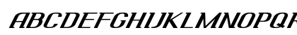 Drivel Expanded Italic Uppercase Preview