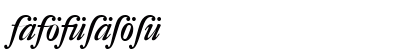 DTL Fleischmann Medium Italic Uppercase Preview