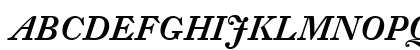 DTL Fleischmann Medium Italic Uppercase Preview