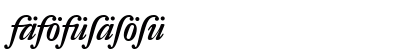 DTL Fleischmann Medium Italic Uppercase Preview
