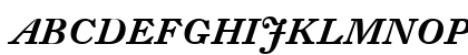 DTL Fleischmann Medium Italic Uppercase Preview