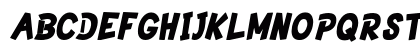 Ducklips Bold Italic Uppercase Preview