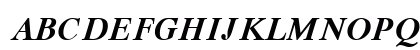 Dutch Bold Italic Uppercase Preview