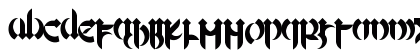 Mellogothic Regular Uppercase Preview