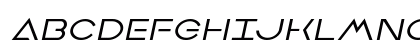 Earth Orbiter Expanded Italic Expanded Italic Uppercase Preview