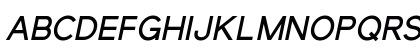 Elliot Sans MediumItalic Uppercase Preview