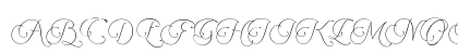 Encina Script 2 PERSONAL USE Regular Uppercase Preview
