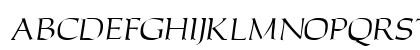 EngelsCaps Oblique Uppercase Preview