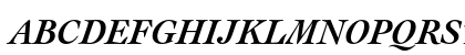 Engravers' Oldstyle 205 Bold Italic Uppercase Preview