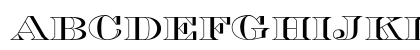 EngraversOpti Regular Uppercase Preview