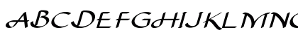 Entreon Extra-expanded Italic Uppercase Preview