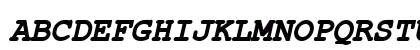 ER Kurier 1251 Bold Italic Uppercase Preview