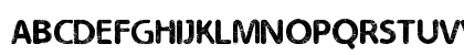 Eroded 2 Much Regular Uppercase Preview