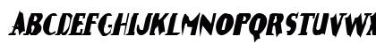 ErosionCondensed Italic Uppercase Preview