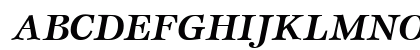 Esprit Bold Italic Uppercase Preview