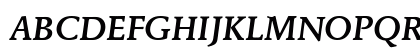 MendozaITCMedium RomanItalic Preview