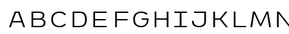 ETC Trispace Light Wide Uppercase Preview