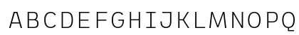ETC Trispace UltraLight Uppercase Preview