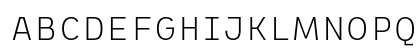ETC Trispace UltraLight Uppercase Preview