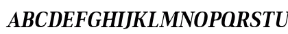 Ethos Condensed Bold Italic Preview