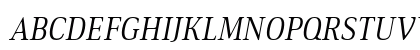 Ethos Condensed Light Italic Preview