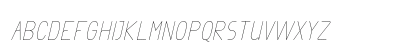 Exacta Light-Italic Uppercase Preview