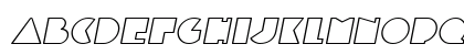 ExDecoOutline Oblique Uppercase Preview