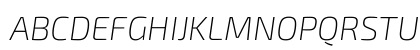 Exo 2 Extra Light Italic Uppercase Preview