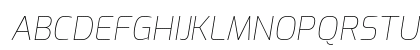 Exo Thin Italic Uppercase Preview