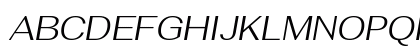 Fahkwang Light Italic Uppercase Preview