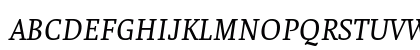 Faustina Italic Uppercase Preview