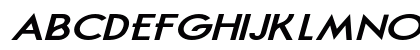 Feredon Expanded Italic Uppercase Preview