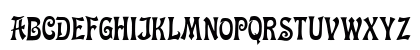 Fette Mikado Regular Uppercase Preview