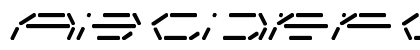 Fifteen Segment Rush Regular LDR Regular Uppercase Preview
