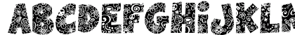 Flowers Power Nega Regular Uppercase Preview
