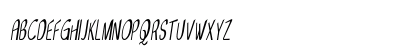 Flush Condensed Italic Uppercase Preview