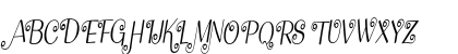 Flying Dahlia Condensed Italic Uppercase Preview