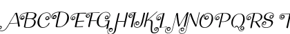 Flying Dahlia Italic Uppercase Preview