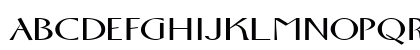 FosterExpanded Regular Uppercase Preview