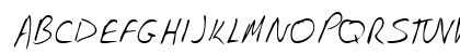 FostersHand Regular Uppercase Preview