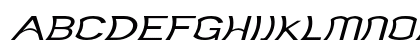 Foxfire Expanded Italic Uppercase Preview
