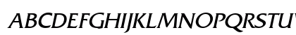 Franco Italic Uppercase Preview