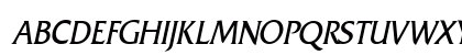 Franco-Condensed Italic Uppercase Preview