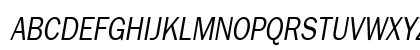 FranklinThin Oblique Uppercase Preview