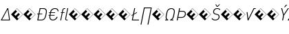 DIN-LightItalicExp Regular Font