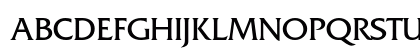 Friz Quadrata Std Medium Uppercase Preview