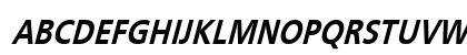 Frutiger Condensed Bold Oblique Uppercase Preview