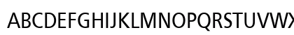 Frutiger Condensed Regular Uppercase Preview